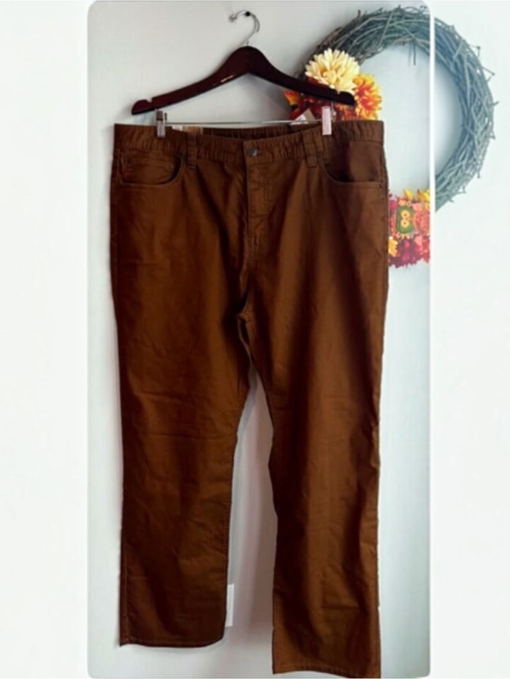 prAna Mens BRIDGER Slim Fit Stretch Jean 42"W 32" Inseam in Brown - Picture 11 of 11